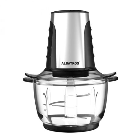 Chopper Albatros TC500X, 500 W, 2 viteze, 1.2 L, Oprire de siguranta, Negru/inox