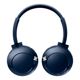 Casti on-ear PHILIPS SHB3075BL/00, wireless, Bass+, microfon, Albastru