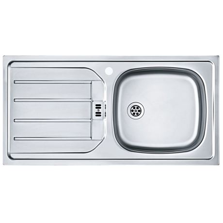 Chiuveta Franke ESL 614-86, 86x43.5 cm, Cuva dreapta, Inox dekor, 101.0631.992