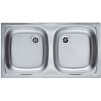 Chiuveta Alveus BASIC 160 1039144 Inox, Satin, Valve 60