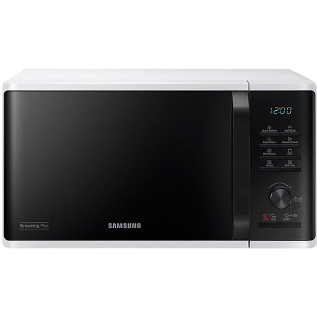 Cuptor cu microunde Samsung MG23K3515AW, 800W, 23 L, Grill, EcoMode, Control digital, Alb