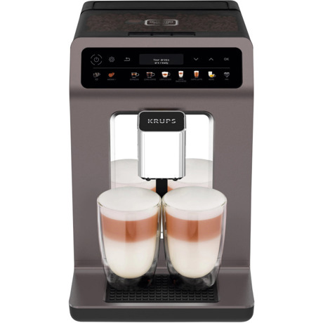 Espressor automat Krups Evidence One EA895E10, 15 bari, Râşniţă de cafea, 2.3 L, Display, Gri