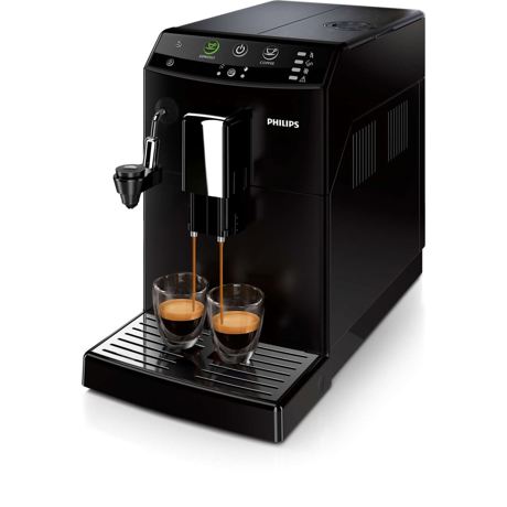 Espressor super-automat Philips HD8824/01, 4 băuturi, 15 bari, Sistem automat de spumare a laptelui, 5 optiuni de măcinare, Negru