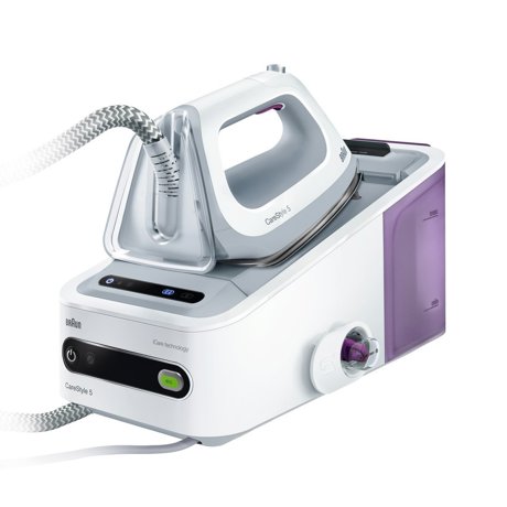 Statie de calcat Braun CareStyle5 IS 5043, 2400W, 6 bar, Eloxal 3D, 1.4 l, Alb/Gri/Mov