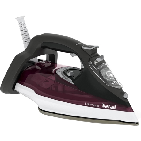 Fier de calcat Tefal Ultimate Anti-calc FV9788, 3000 W, Durilium Airglide Autoclean, Negru/Visiniu