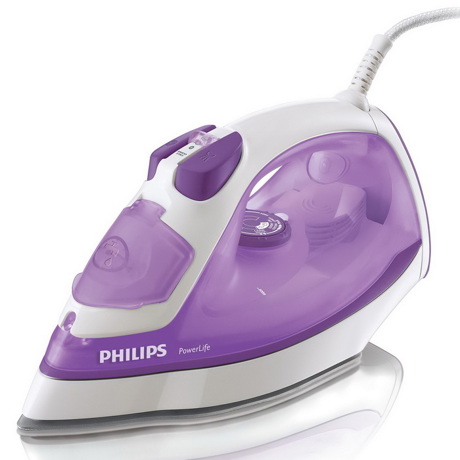 Fier de calcat Philips PowerLife GC2930/30, SteamGlide, 2300 W, Alb/Mov