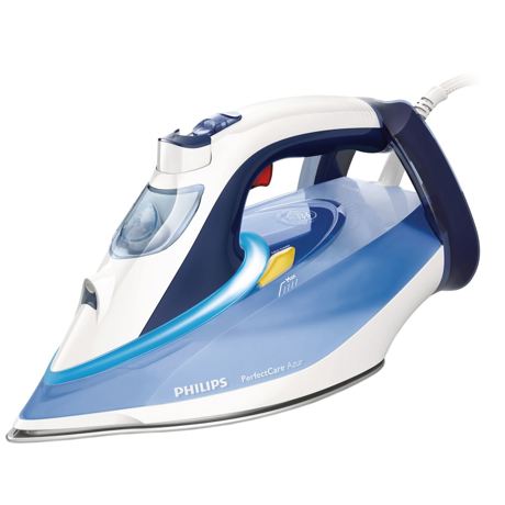 Fier de calcat Philips PerfectCare Azur GC4914/27, T-ionicGlide, 2600 W, Alb/Albastru