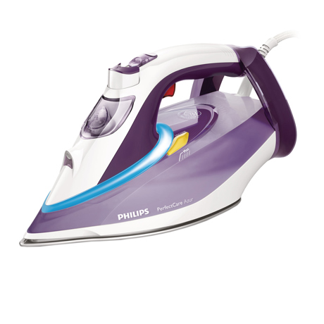 Fier de calcat Philips PerfectCare Azur GC4918/30, T-ionicGlide, 2800 W, Alb/Mov