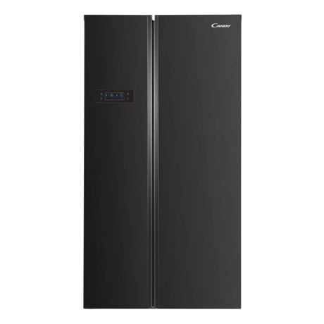 Frigider Side by side Candy CHSBSO 6174B, No Frost, 532 L, Display, Super congelare, H 177 cm, Negru