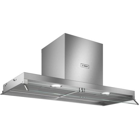 Hota incorporabila Bosch DBB96AF50, 620 m³/h, Panou de sticla integrat, Control electronic prin taste, 3 viteze, Filtru metalic, 90 cm, Inox