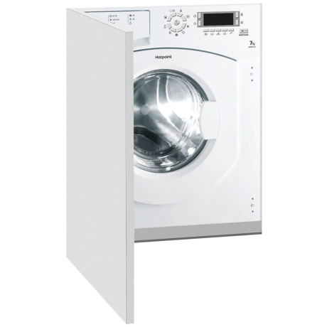 Masina de spalat rufe incorporabila Hotpoint Ariston BWMD 742 (EU), 7 kg, 1400 rpm, LCD, Alb