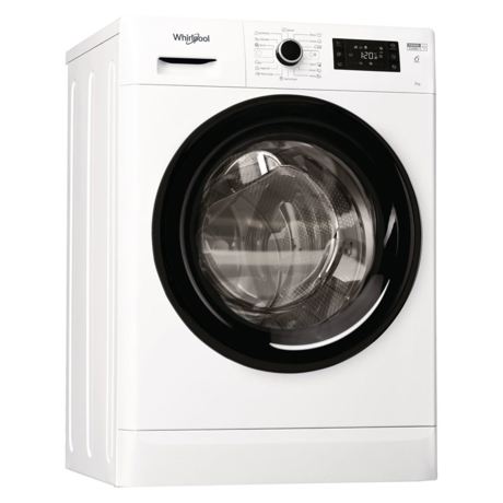 Masina de spalat rufe Whirlpool FWSG61251BEEN, 6 kg, 1200 rpm, 6th Sense, FreshCare+, Display, SoftMove, Slim, Alb