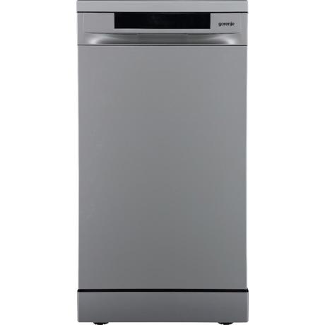 Masina de spalat vase independenta Gorenje GS541D10X, 11 seturi, 5 programe, Motor PowerDrive, Total AquaStop, 45 cm, Argintiu