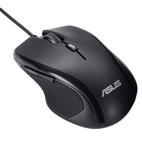 Mouse Asus UX300 Blue Ray Ergonomic, cu fir, 1600dpi, culoare neagra