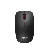 Mouse ASUS WT300, Optic, Wireless, 2.4GHz, Nano receiver, 1000/1600dpi, 3 butoane, Autonomie baterie 15 luni, Design ambidextru, Matte Black-Red