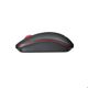 Mouse ASUS WT300, Optic, Wireless, 2.4GHz, Nano receiver, 1000/1600dpi, 3 butoane, Autonomie baterie 15 luni, Design ambidextru, Matte Black-Red