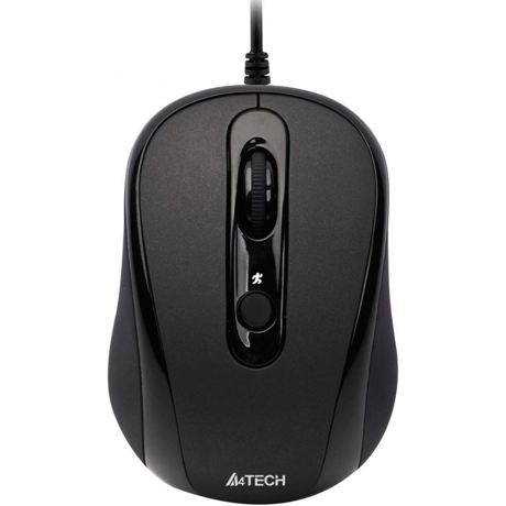 Mouse A4tech cu fir, Optic, USB, 1600dpi, Negru