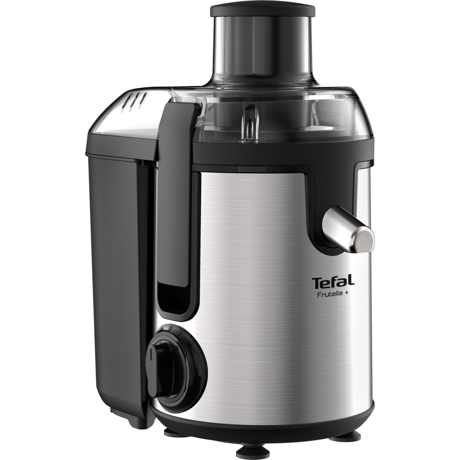 Storcător de fructe şi legume Tefal Frutelia+ ZE420D38, 400 W, 2 viteze+Pulse, Recipient pulpa 950 ml, Recipient suc 1 L, Inox/Negru