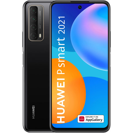 Telefon mobil Huawei P Smart 2021, Dual Sim, Midnight Black, LTE, 6.67'', RAM 4GB, Stocare 128GB