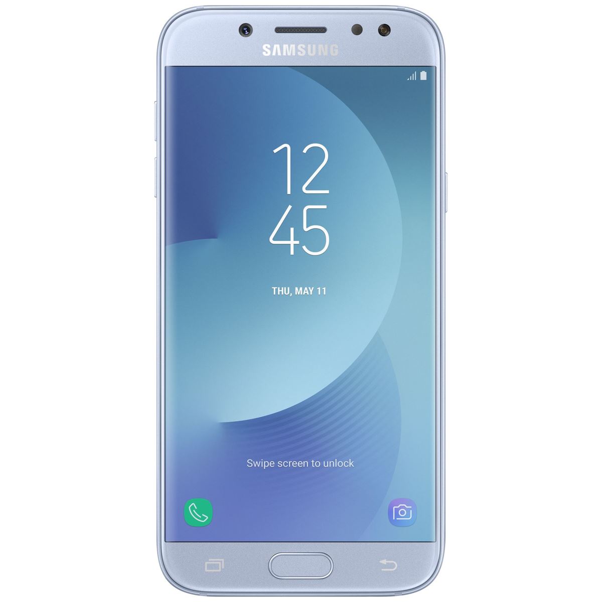 Telefon Mobil Samsung Galaxy J7 2017 Dual Sim Silver Blue Pret Avantajos Ideallro 8804