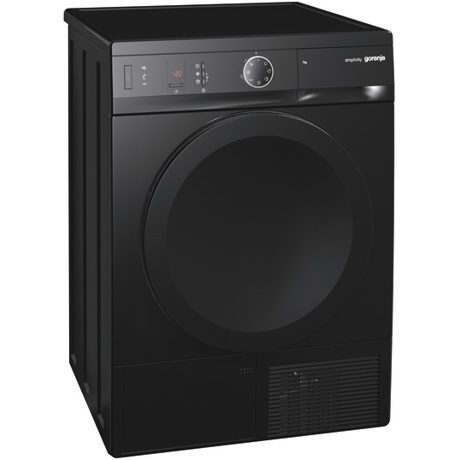 Uscator de rufe Gorenje Simplicity D76SY2B, 7 Kg, Condensare cu pompa de caldura, Negru