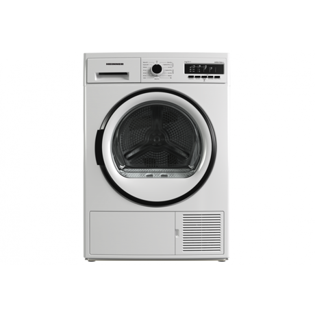 Uscator de rufe cu pompa de caldura Heinner HHPD-V702A++, Capacitate incarcare 7kg, Clasa energetica A++, 15 programe de uscare, Display LED, Program rapid camasi 20 min, Program expres 34 min, Program Baby Care, Functie Start intarziat, Functie anti-sifonare, Lumina cuva, Selector nivel uscare, Alb