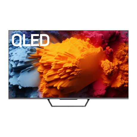 Televizor QLED Smart Tesla Google TV Q75S939GUS, 189 cm, UHD, WIFI, Bluetooth, CI+, 320 cd/m, VESA 600x400, Grey/Silver