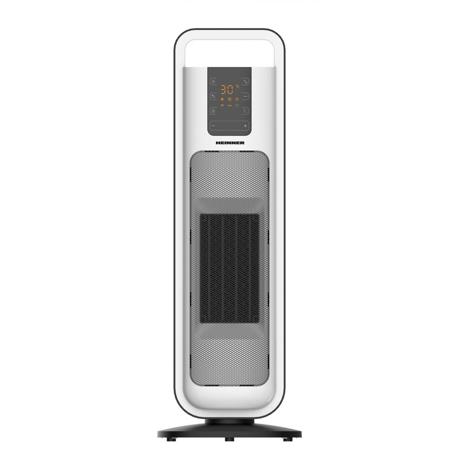 Radiator ceramic Heinner HCH-L2000WH, 2000 W, Display LED, Control touch, Telecomanda, Functie Anti-Inghet, Functie ECO, Functie oscilare, Alb/Negru