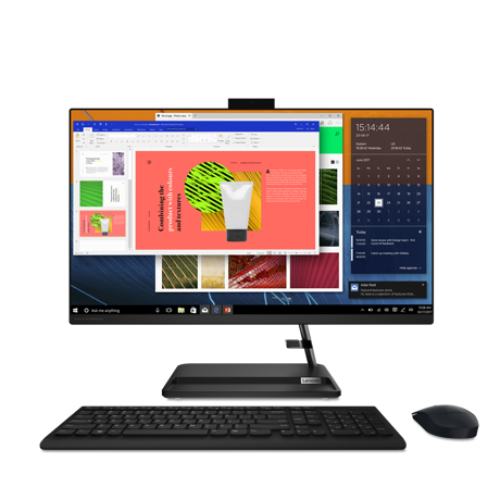 All-in-One Lenovo IdeaCentre AIO 3 27ALC6 27" FHD (1920x1080) IPS 250nits Anti-glare, AMD Ryzen™ 5 7430U (6C / 12T, 2.3 / 4.3GHz, 3MB L2 / 16MB L3), video Integrated AMD Radeon™ Graphics, RAM 2x 8GB SO-DIMM DDR4-3200, Two DDR4 SO-DIMM slots, dual-channel capable, Up to 16GB DDR4-3200, SSD  512GB SSD