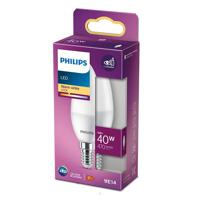 Bec LED Philips B35, EyeComfort, E14, 5W (40W), 470 lm, lumina calda (2700K), mat