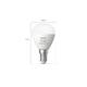 2 Becuri LED RGB inteligente Philips Hue P45, Bluetooth, E14, 5.1W, 470 lm, lumina alba si color (2000-6500K)