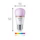 Bec LED RGB inteligent Philips Bulb P45, Wi-Fi, Bluetooth, E27, 4.9W (40W), 470 lm, lumina alba si color (2200-6500K)