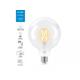 Bec LED inteligent vintage (decorativ) WiZ Connected Filament ClearG125, Wi-Fi, E27, 6.7W (60W), 806 lm, lumina alba (2700-6500K),compatibil Google Assistant/Alexa/Siri