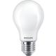 Bec LED Philips Classic A60, EyeComfort, E27, 5.9W (60W), 806 lm, lumina calda (2200-2700K), dimabil, mat