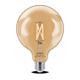 Bec LED inteligent vintage (decorativ) Philips Filament Globe Clear G125, Wi-Fi, Bluetooth, E27, 7W (60W), 806 lm, lumina alba (2700-6500K)