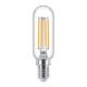 Bec LED Philips Classic T25L, E14, 4.5W (40W), 470 lm, lumina calda (2700K), cu filament