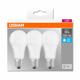 3 Becuri LED Osram Base Classic A, E27, 13W (100W), 1521 lm,lumina neutra (4000K)