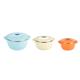 SET 3 CASEROLE TERMICE 2+4+6L,BELLY BLUE, ART OF DINING BY HEINNER