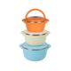 SET 3 CASEROLE TERMICE 2+4+6L,BELLY BLUE, ART OF DINING BY HEINNER