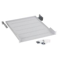 Raft fix perforat Triton 19" 1U/550 capacitate incarcare 40kg, gri