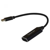 CABLU SPACER USB 3.1 TIP-C (T) LA HDMI (T) 15CM,  rezolutie maxim 4k@ 30Hz, negru