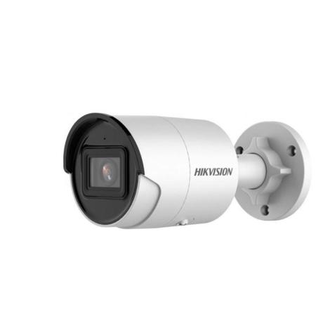 Camera supraveghere Hikvision IP bullet DS-2CD2063G2-I(2.8mm), 6MP, AcuSense - filtrarea alarmelor false dupa corpul uman si masini, senzor 1/2.8" Progressive Scan CMOS, rezolutie 3200 × 1800@20 fps, iluminare Color: 0.005 Lux @ (F1.6, AGC ON), B/W: 0 Lux cu IR, lentila 2.8mm, distanta IR 40m, 120