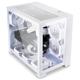 Carcasa Lian Li O11 Dyn Mini Snow Edition Mid-Tower Tempered Glass alb, PCI-Slots 5, 7