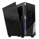 Carcasa Aorus C500 Glass Mid Tower, fara sursa, Mini ITX / Micro ATX / ATX / E-ATX, 2x 3.5"/2.5" drive bay, 2x 2.5" drive bay, negru