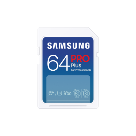 Card de Memorie Micro Secure Digital Card Samsung, PRO Plus, 64GB, MB-SD256S/EU, Clasa U1, V10, pana la 120MB/S