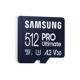 Card de Memorie Micro Secure Digital Card Samsung Pro Ultimate, 512GB, MB-MY128SA/WW, Clasa 10, pana la 200MB/S, cu adaptor