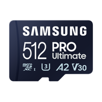 Card de Memorie Micro Secure Digital Card Samsung Pro Ultimate, 512GB, MB-MY128SA/WW, Clasa 10, pana la 200MB/S, cu adaptor