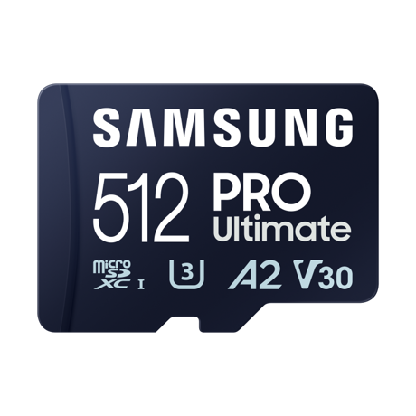 Card de Memorie Micro Secure Digital Card Samsung Pro Ultimate, 512GB, MB-MY128SA/WW, Clasa 10, pana la 200MB/S, cu adaptor