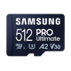 Card de Memorie Micro Secure Digital Card Samsung Pro Ultimate, 512GB, MB-MY128SA/WW, Clasa 10, pana la 200MB/S, cu adaptor