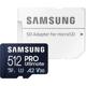 Card de Memorie Micro Secure Digital Card Samsung Pro Ultimate, 512GB, MB-MY128SA/WW, Clasa 10, pana la 200MB/S, cu adaptor